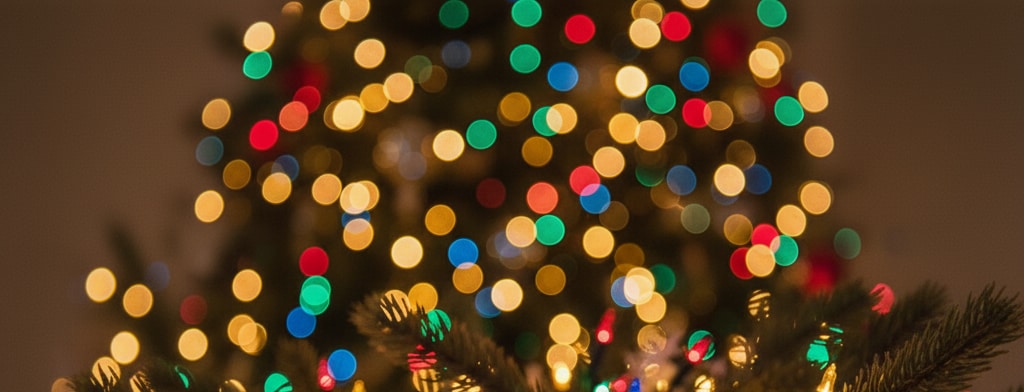 bokeh christmas lights Champaign